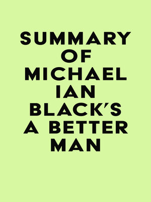 cover image of Summary of Michael Ian Black's a Better Man